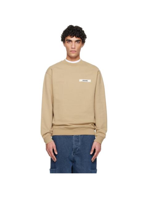JACQUEMUS Beige La Croisère 'The Gros Grain' Sweatshirt