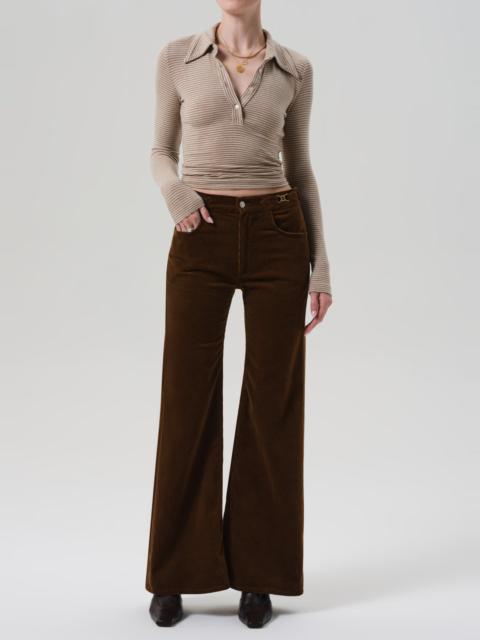 Citizens of Humanity Shaea Polo In Chiltern Oatmeal Stripe