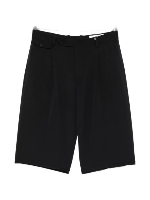 Tonywack Tonywack Pleated Frayed Tailored Shorts