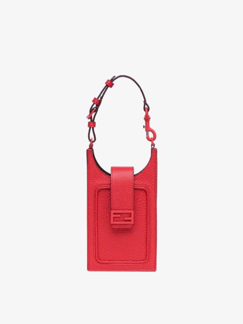 FENDI Red leather cell phone holder