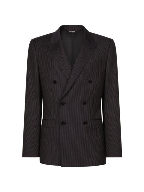 Dolce & Gabbana striped double-breasted two-piece suit