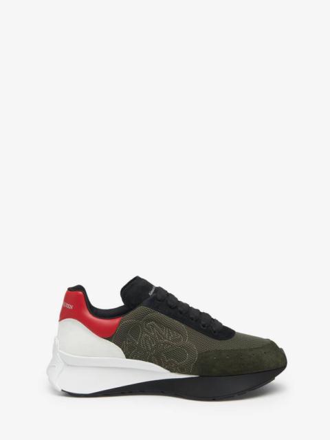 Alexander McQueen Men's Sprint Runner in Khaki