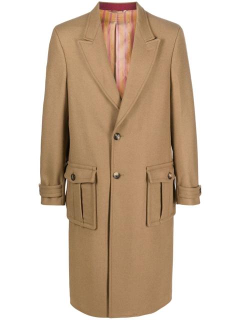 Etro single-breasted wool-blend coat