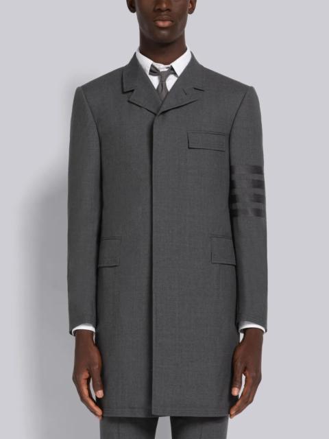 Thom Browne PLAIN WEAVE 4-BAR CHESTERFIELD OVERCOAT