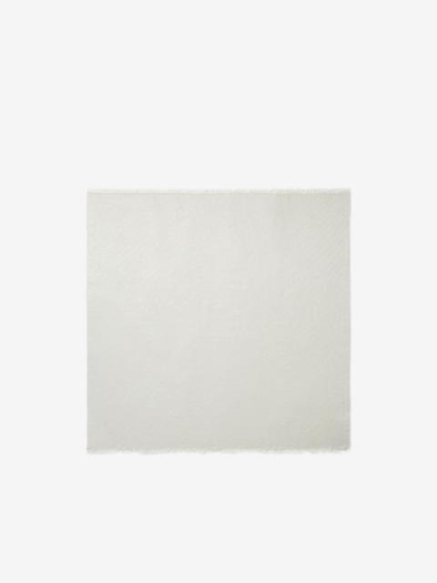 PESERICO shimmer-effect frayed scarf