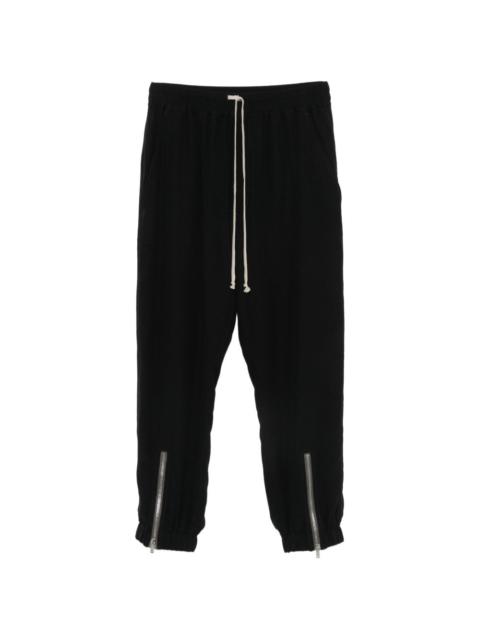 Rick Owens drawstring zip-detail cropped trousers