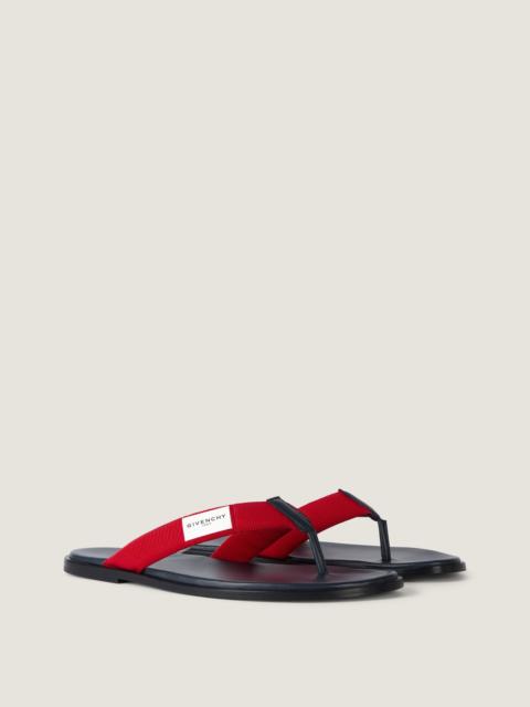 Givenchy GIVENCHY BAY THONGS IN GROS GRAIN AND LEATHER