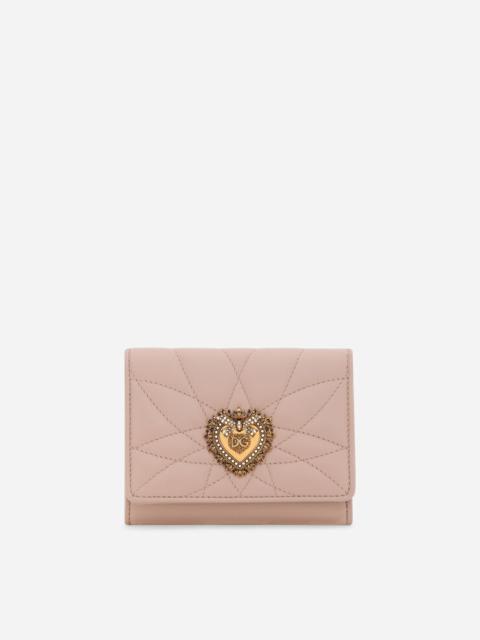 Dolce & Gabbana Small Devotion wallet in quilted nappa leather