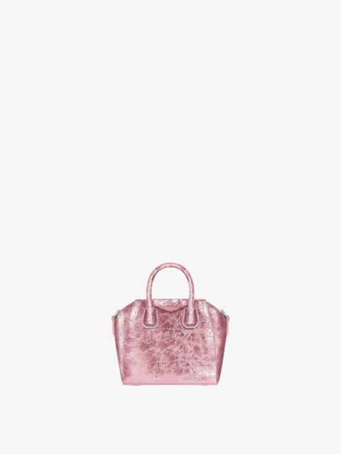 Givenchy MICRO ANTIGONA BAG IN LAMINATED LEATHER