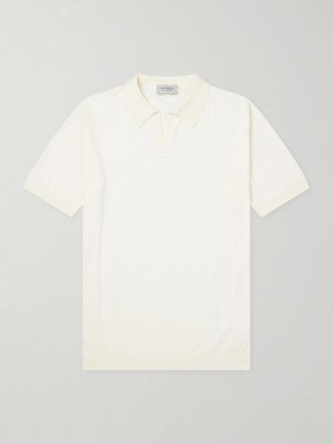 JOHN SMEDLEY Noah Sea Island Cotton Polo Shirt