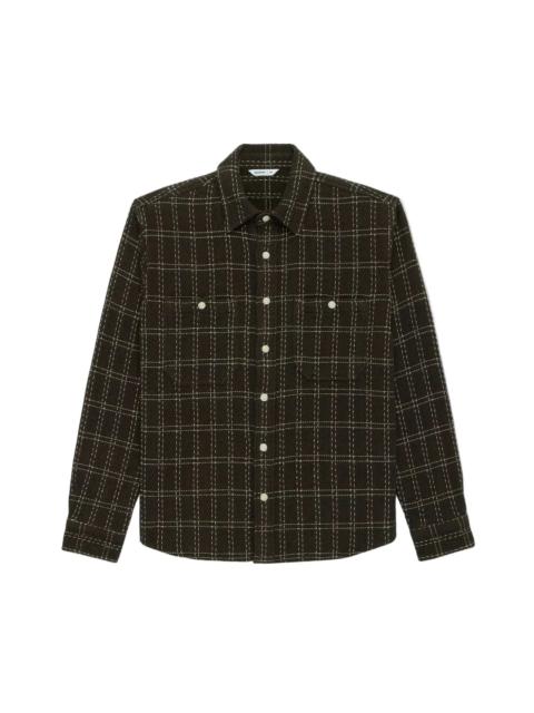 3sixteen Utility Flannel Espresso Twill Check