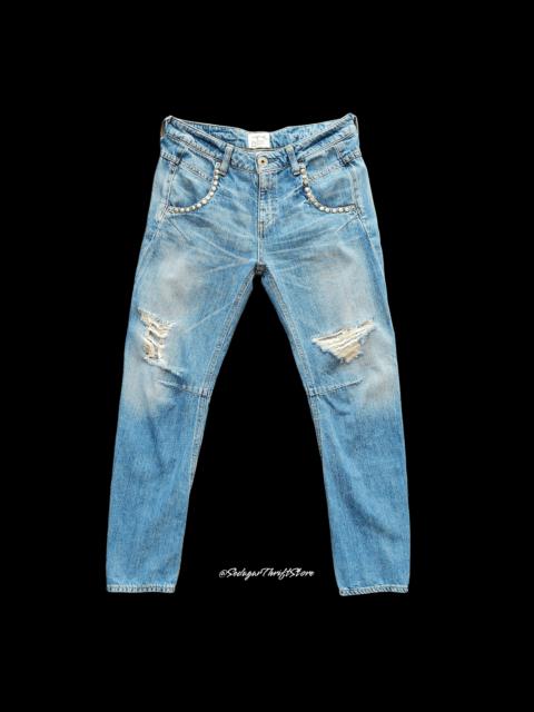 Other Designers Designer × Japanese Brand - STEAL💥Ungrid Ripped Retro Punk Skinny Jeans