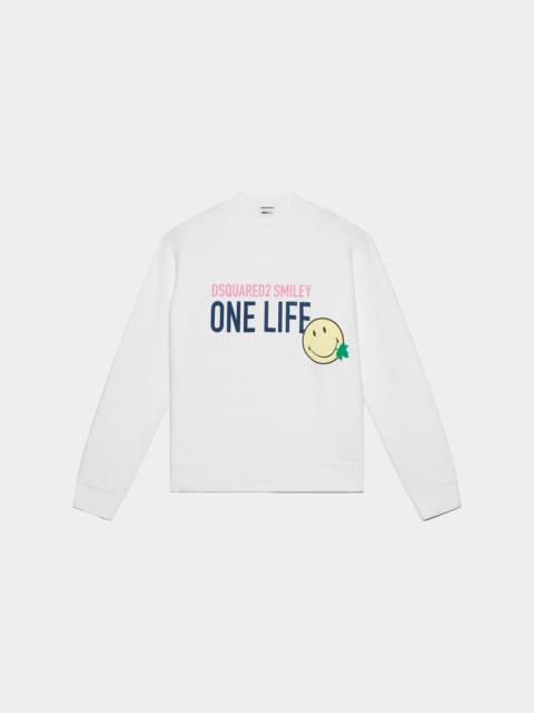 SMILEY ORGANIC COTTON COOL FIT SWEATSHIRT