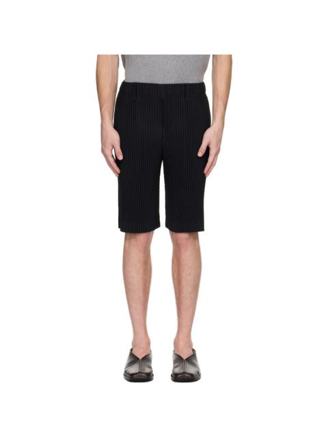 ISSEY MIYAKE Black Tailored Pleats 2 Shorts