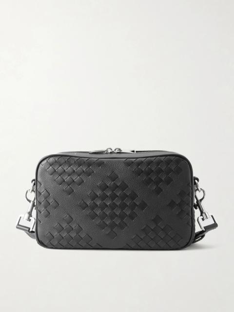 Bottega Veneta Diamonds Dover Intrecciato Leather Messenger Bag