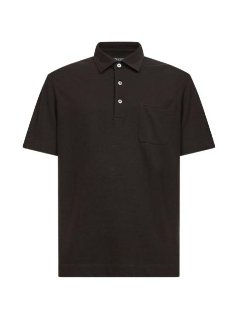 ZEGNA chest-pocket polo shirt