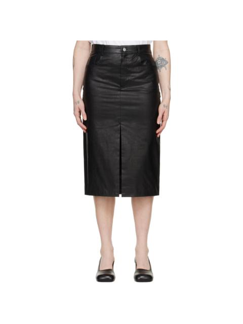 KASSL Editions Black 5-Pocket Midi Skirt