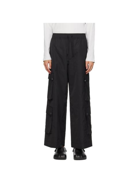 FFFPOSTALSERVICE Black Drawstring Cargo Pants