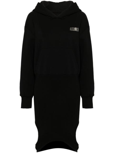 MM6 Maison Margiela 숫자 인쇄 후드 jersey 드레스