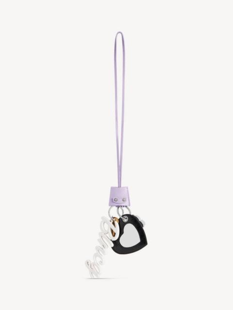 BALENCIAGA Women's Le City Charm Heart in Light Purple/black
