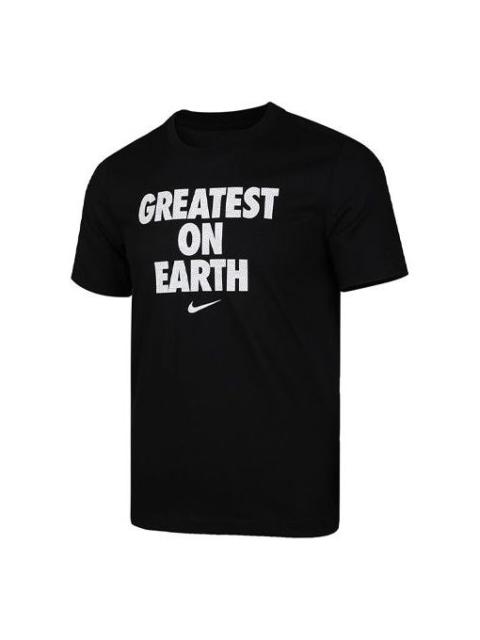 Nike GREATEST ON EARTH Basketball Short Sleeve Black CV1041-010