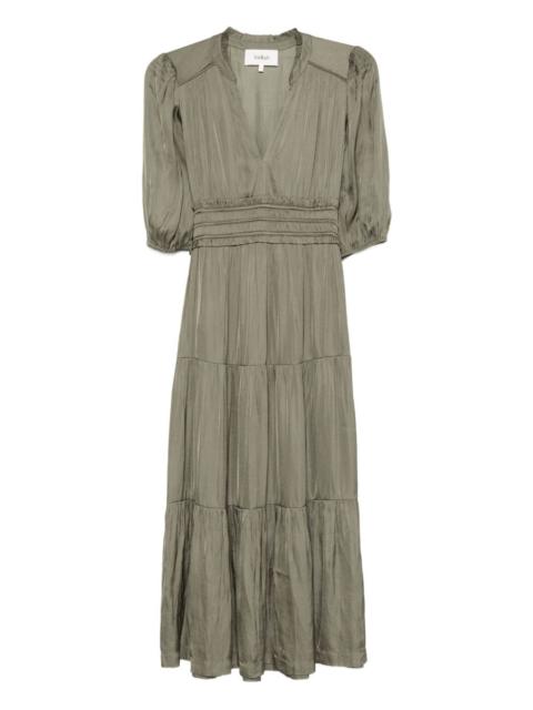 ba&sh Cleli puff-sleeve tiered dress