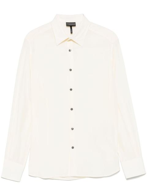 EMPORIO ARMANI logo-embroidered shirt
