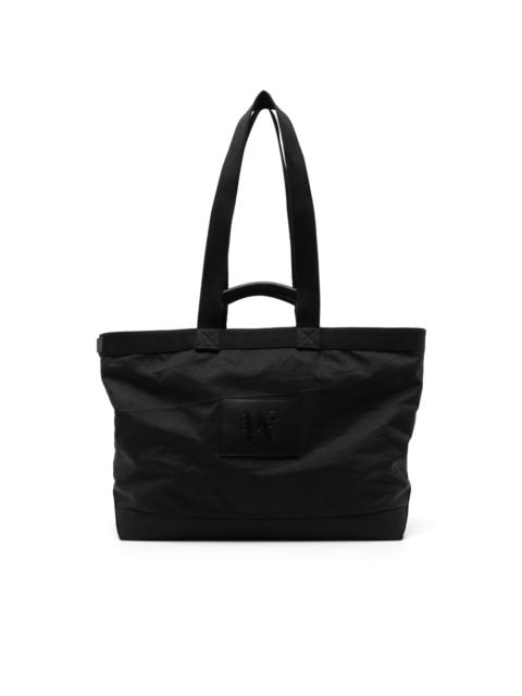 Palm Angels logo-patch tote bag