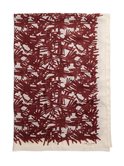 rag & bone Women's Sally Abstract-Print Modal-Cashmere Sarong - Deep Puprle Multi