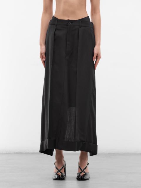 Junya Watanabe Asymmetric Double Layer Maxi Skirt