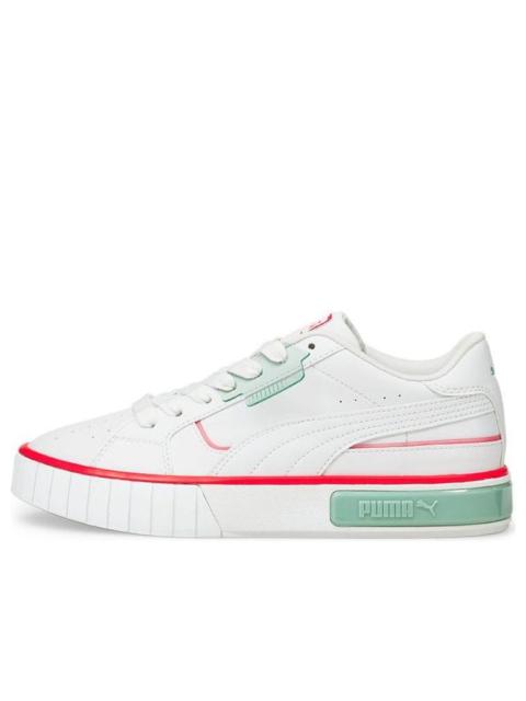PUMA (WMNS) 펌프 칼리 별 빛 플랫폼 신발 백색/녹색/오렌지 381609-01