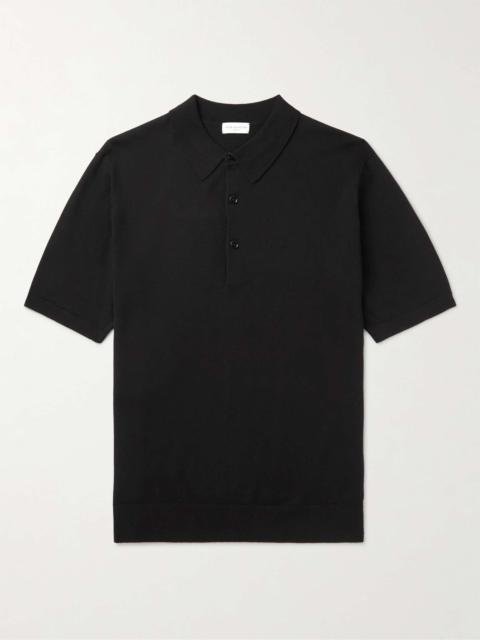 Dries Van Noten Slim-Fit Merino Wool Polo Shirt