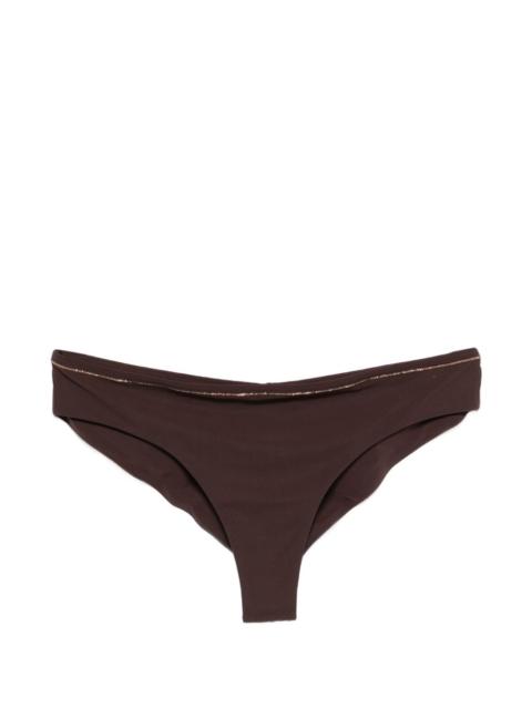 Brunello Cucinelli brown bikini bottom