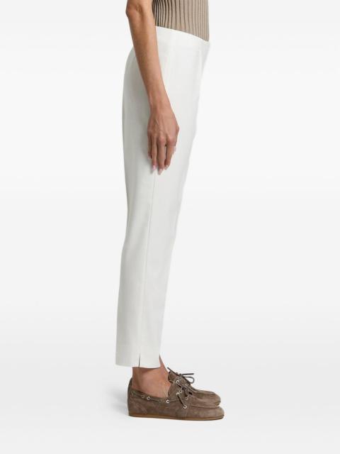 PESERICO pressed-crease side-slit trousers
