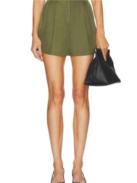 Theory Fluid Pleated Shorts