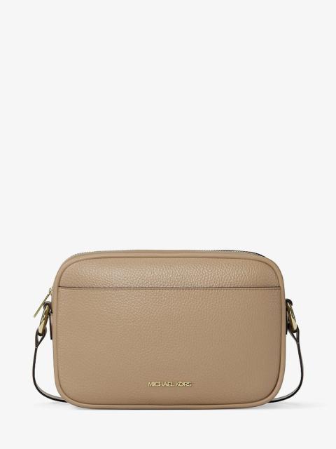 MICHAEL KORS Jet Set Large Pebbled Leather Camera Crossbody Bag