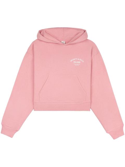 Sporty & Rich Wellness Studio cropped hoodie