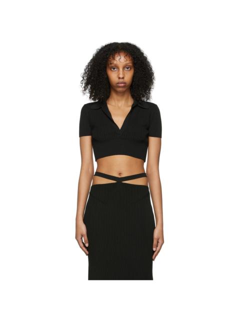 ANNA OCTOBER Black Sicily Polo