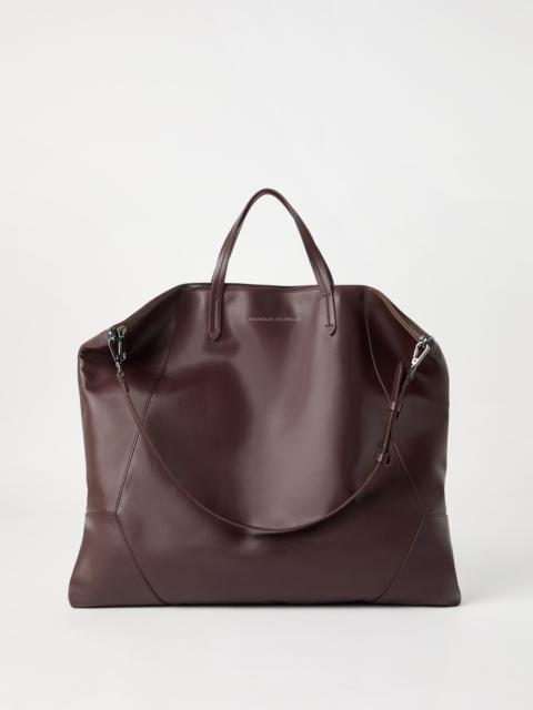Brunello Cucinelli BC Duo large shopper bag in calfskin with monili