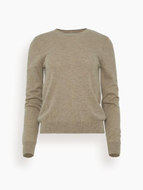 LA COLLECTION Maya Knitted Top in Biscuit