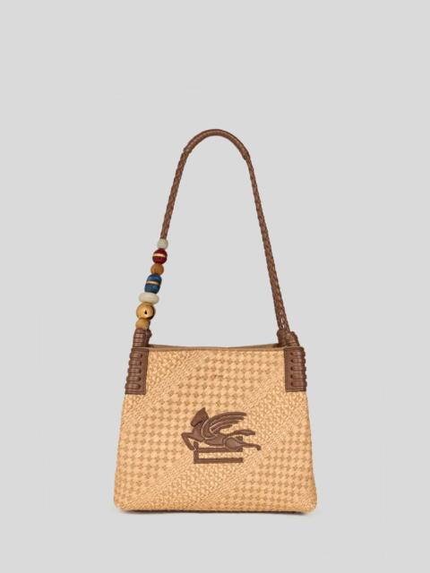 SMALL RAFFIA LIBRA TOTE BAG