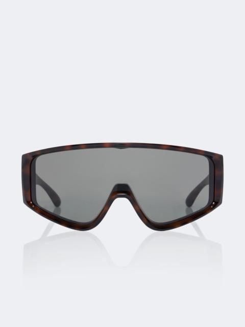 SAINT LAURENT Logo Lettering shield sunglasses