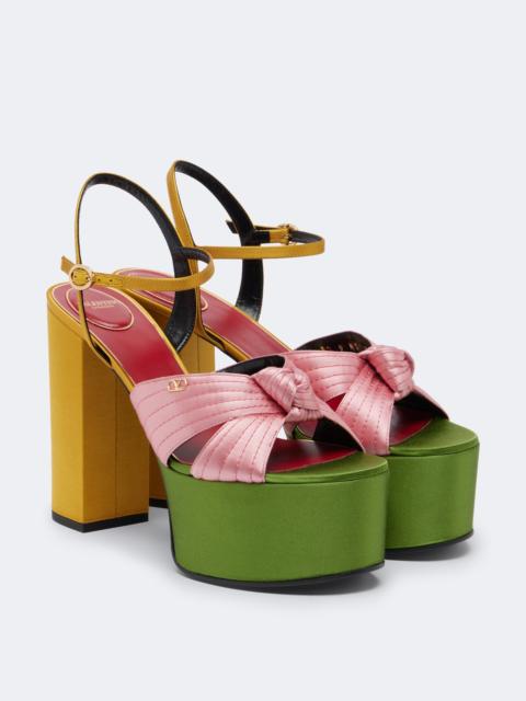 Valentino Crasher satin platform sandals