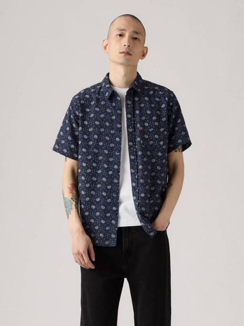 Levi's SHORT SLEEVE SUNSET COTTON LINEN ONE POCKET SHIRT