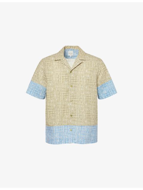 Paul Smith Colour-Block Checked Cotton Shirt