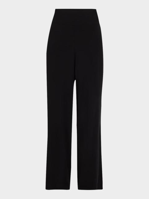 EILEEN FISHER Wide-Leg Stretch Jersey Pants