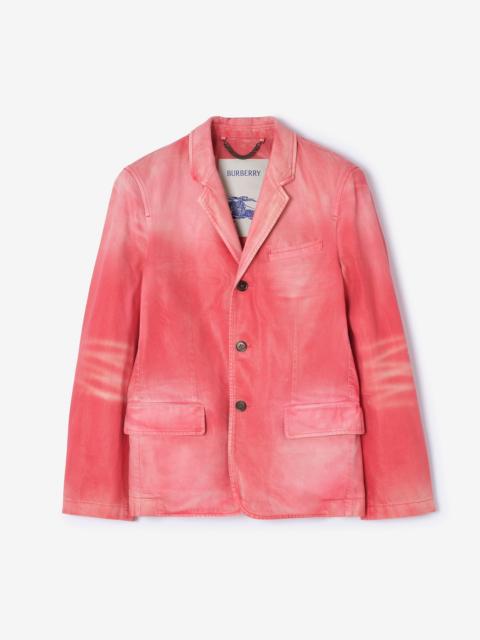 Burberry Coated Denim Tailored Jacket