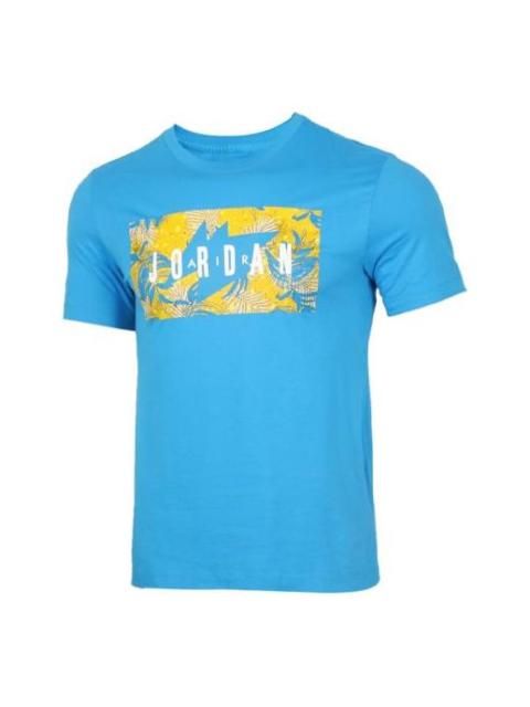 Nike Nike AS Men's J POOLSIDE FLORAL Crew EQUATOR Blue CQ2061-482