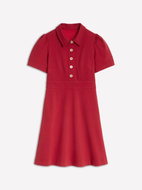 BODEN Nicolette Ponte Shirt Dress-Crimson Red