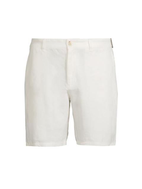onia Men's Linen Fixed-Waist Shorts - White